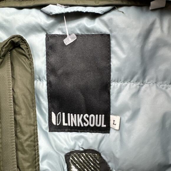 March Madness Edition Linksoul Down Vest In Gray Men's Large EUC - Picture 9 of 15